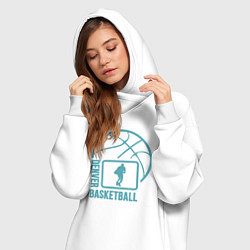 Женское худи-платье Denver basket, цвет: белый — фото 2