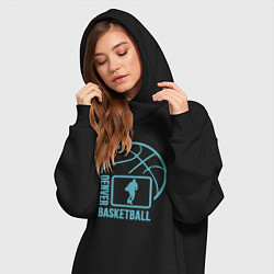 Женское худи-платье Denver basket, цвет: черный — фото 2