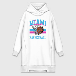 Женское худи-платье Basket Miami, цвет: белый