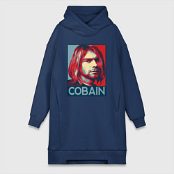 Женская толстовка-платье Nirvana - Kurt Cobain