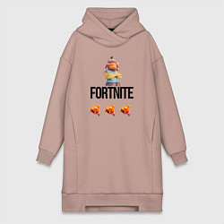 Женская толстовка-платье Карась Фортнайт