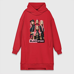 Женская толстовка-платье Блэкпинк постер