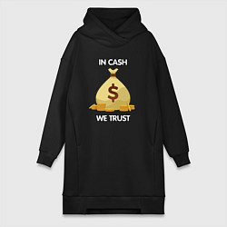 Женская толстовка-платье In cash we trust