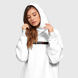 Женское худи-платье Санкт-Петербург города России, цвет: белый — фото 2