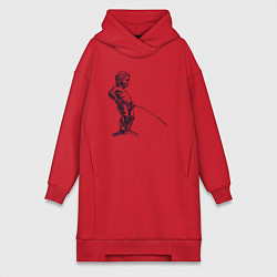 Женская толстовка-платье Писающий мальчик