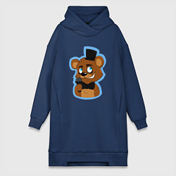 Женское худи-платье Фредди выступает, цвет: тёмно-синий