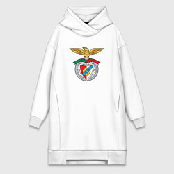 Женское худи-платье Benfica club, цвет: белый