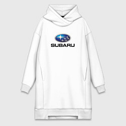 Женское худи-платье Subaru sport auto, цвет: белый