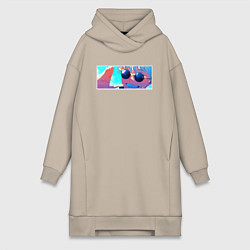 Женская толстовка-платье Сатору годжо в очках