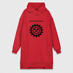 Женская толстовка-платье Industrial - Инженерная Слава России