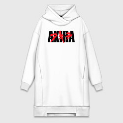 Женское худи-платье Акира аниме из 1998, цвет: белый