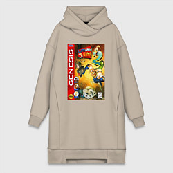 Женская толстовка-платье Earth worm jim 2 cover