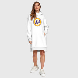 Женское худи-платье Lakers stars, цвет: белый — фото 2