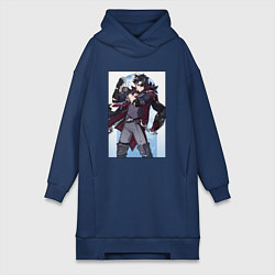 Женская толстовка-платье Ризли Геншин импакт