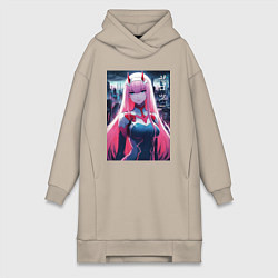 Женская толстовка-платье Darling in the Franxx - zero two - ai art