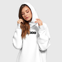 Женское худи-платье Абоба, цвет: белый — фото 2