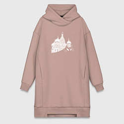 Женская толстовка-платье Кот Бегемот Мастер и Маргарита