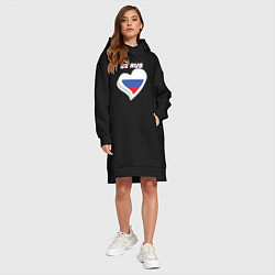 Женское худи-платье 52 регион Нижегородская область, цвет: черный — фото 2