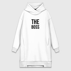 Женское худи-платье The boss - Couple, цвет: белый