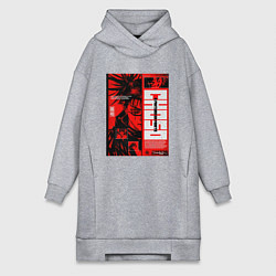 Женская толстовка-платье Взгляд Чосо - Магическая битва
