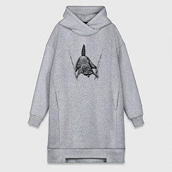 Женская толстовка-платье Енот акробат