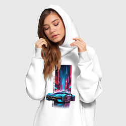 Женское худи-платье Красная площадь 2082, цвет: белый — фото 2