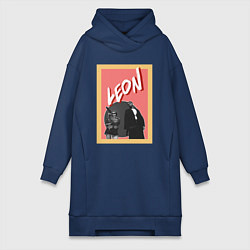 Женская толстовка-платье Арт по фильму Леон
