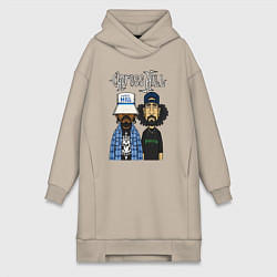 Женская толстовка-платье Cypress hill - B Real and Sen Dog