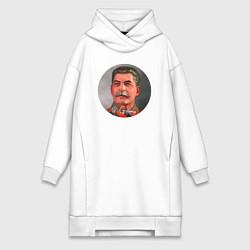 Женское худи-платье Stalin color, цвет: белый