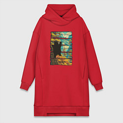 Женская толстовка-платье Странники дикой природы