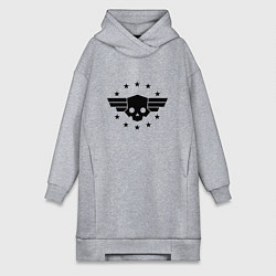 Женская толстовка-платье Helldivers 2: Stars Logo