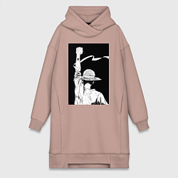 Женская толстовка-платье Ван Пис Луффи Монки Д