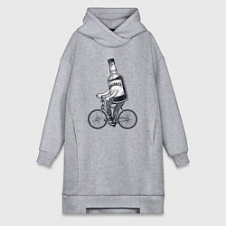 Женская толстовка-платье Виски на велике