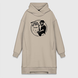 Женская толстовка-платье Jazz lover