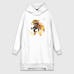 Женское худи-платье Ип Ка Мин из Геншин Импакт, цвет: белый