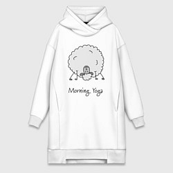 Женская толстовка-платье Утро и йога