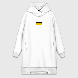 Женское худи-платье Rus empire minimalism, цвет: белый