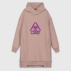 Женская толстовка-платье UAC фиолетовый