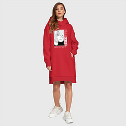 Женское худи-платье Красивая 2B - Nier automata, цвет: красный — фото 2