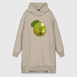 Женская толстовка-платье Айва и звезды - пиксельное