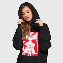 Женское худи-платье Зеро Ту с Франксом, цвет: черный — фото 2