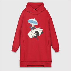 Женская толстовка-платье Вайолет Эвергарден автозапоминающая кукла