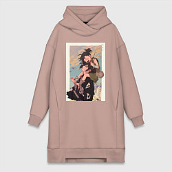 Женская толстовка-платье Хяккимару Дороро воин
