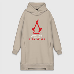 Женская толстовка-платье Assassins creed shadows logo