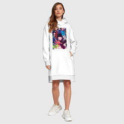 Женское худи-платье Моб Психо 100 Экубо, цвет: белый — фото 2