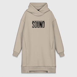 Женская толстовка-платье В начале был звук