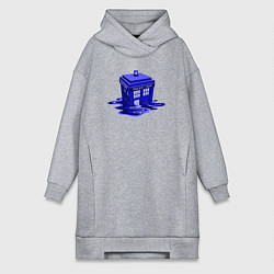 Женская толстовка-платье Tardis ink