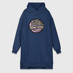 Женская толстовка-платье Район Гонконг