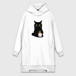 Женская толстовка-платье Кот с примусом