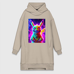 Женская толстовка-платье Пикачу монстр - хэллоуинский хоррор